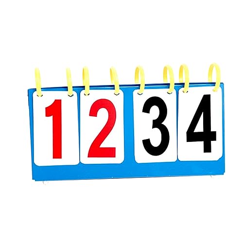 Mikikit Sports Scoreboard Flipper Keeper for Basketball Volleyball Badminton Table Tennis Portable Scoreboard