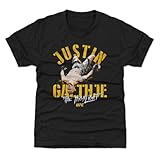500 LEVEL Justin Gaethje UFC Youth Shirt - Justin Gaethje Backflip WHT (Tri Black, 10-12Y Large)