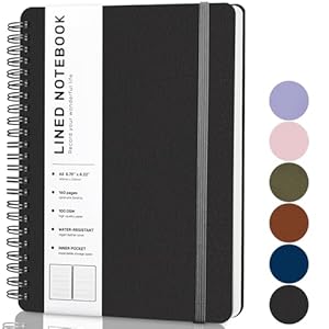 ABERLLS Black Lined Spiral Journal ...