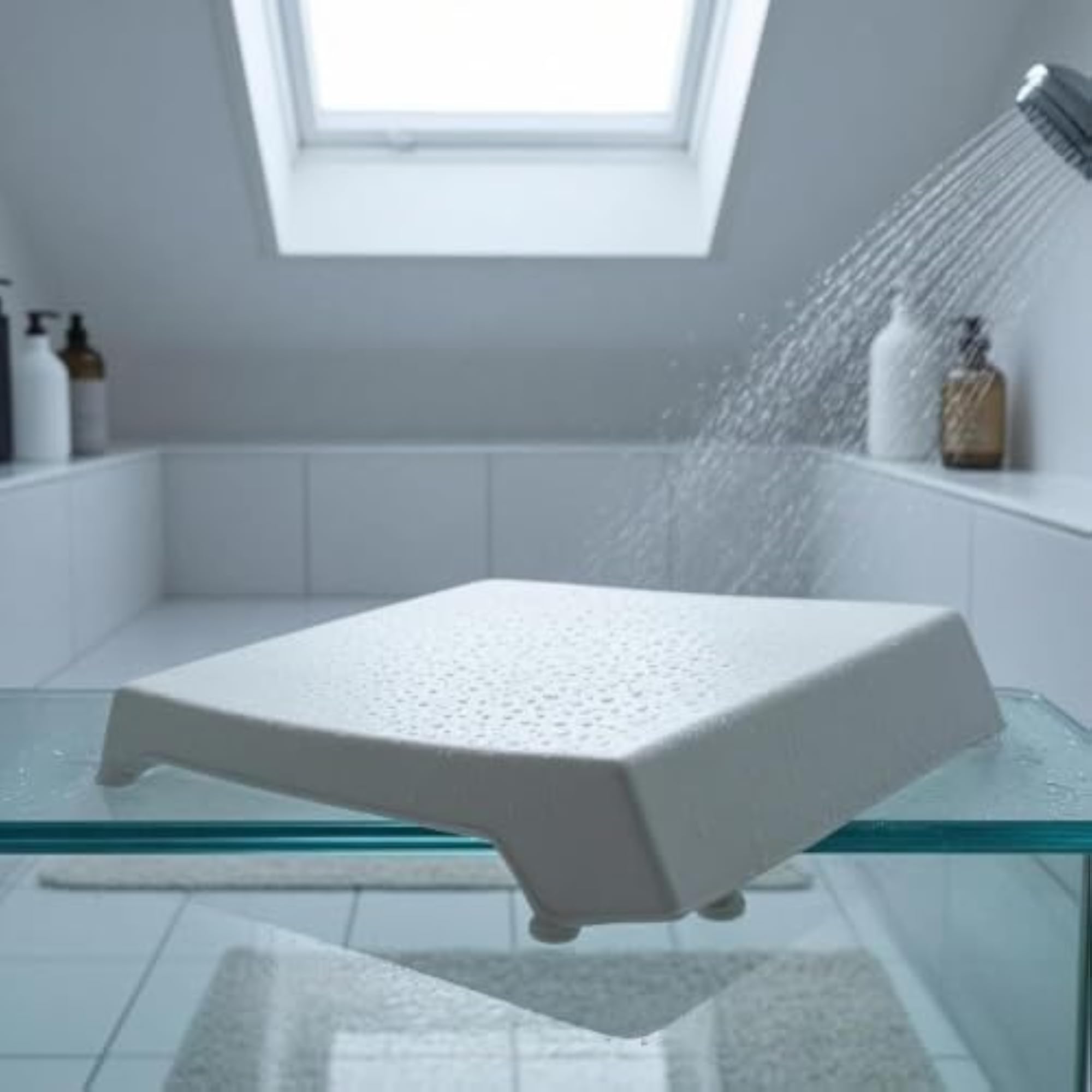 Firm Cushion PU Bathtub Pillow, Easy to Clean Bath Accessory