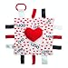 Baby Jack & Co 10x10” CHD Awareness Lovey Sensory Plush Blanket - Tag Toys for Babies - Baby Stroller Toys - Learn Shapes, Letters & Colors - Perfect Baby Toy & Baby Gift w/Stroller Clip