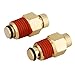MREEGS N286039 Air Compressor Drain Valve (2 Pcs) - 1/4'' NPT Brass Tank Drain Cock Replacement Part, fits for Porter Cable A17038 A06891 1/4