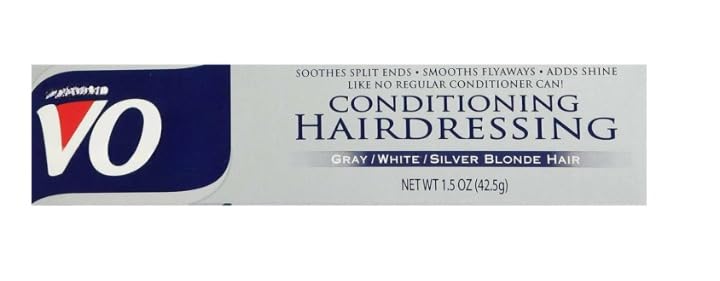 BM VO5 Conditioning Hairdressing Gray/White/Silver 1.5 oz - with a comb