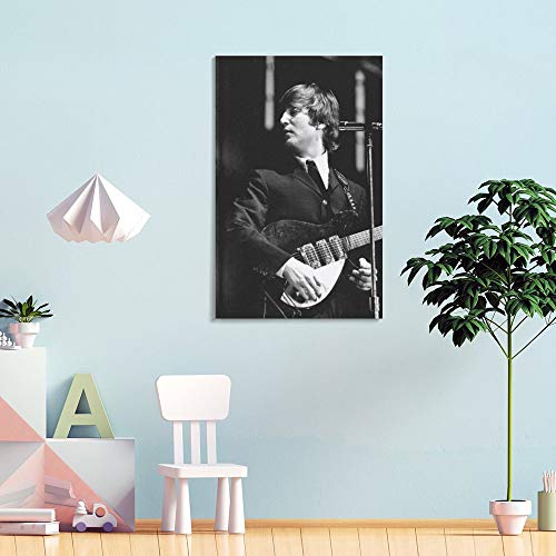 LIULANG Poster décoratif John Lennon The Beatles Guitarra – 60 x 90 cm - Les Beatles, Paul McCartney, John Lennon, RIngo Starr, George Harrison LIULANG Poster décoratif John Lennon The Beatles Guitarra - 60 x 90 cm – Image 5