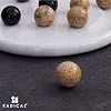 Radicaln Marble Tic Tac Toe Board Game 10 Inches Black & Coral Handmade Adult Strategy Board Games for Game Night, Ideal Brain Games for Tabletop
