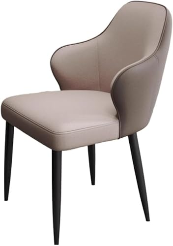Sillas de comedor, Sillones tapizados modernos con respaldo para sala de estar, comedor, Sillas para comedor (gris)