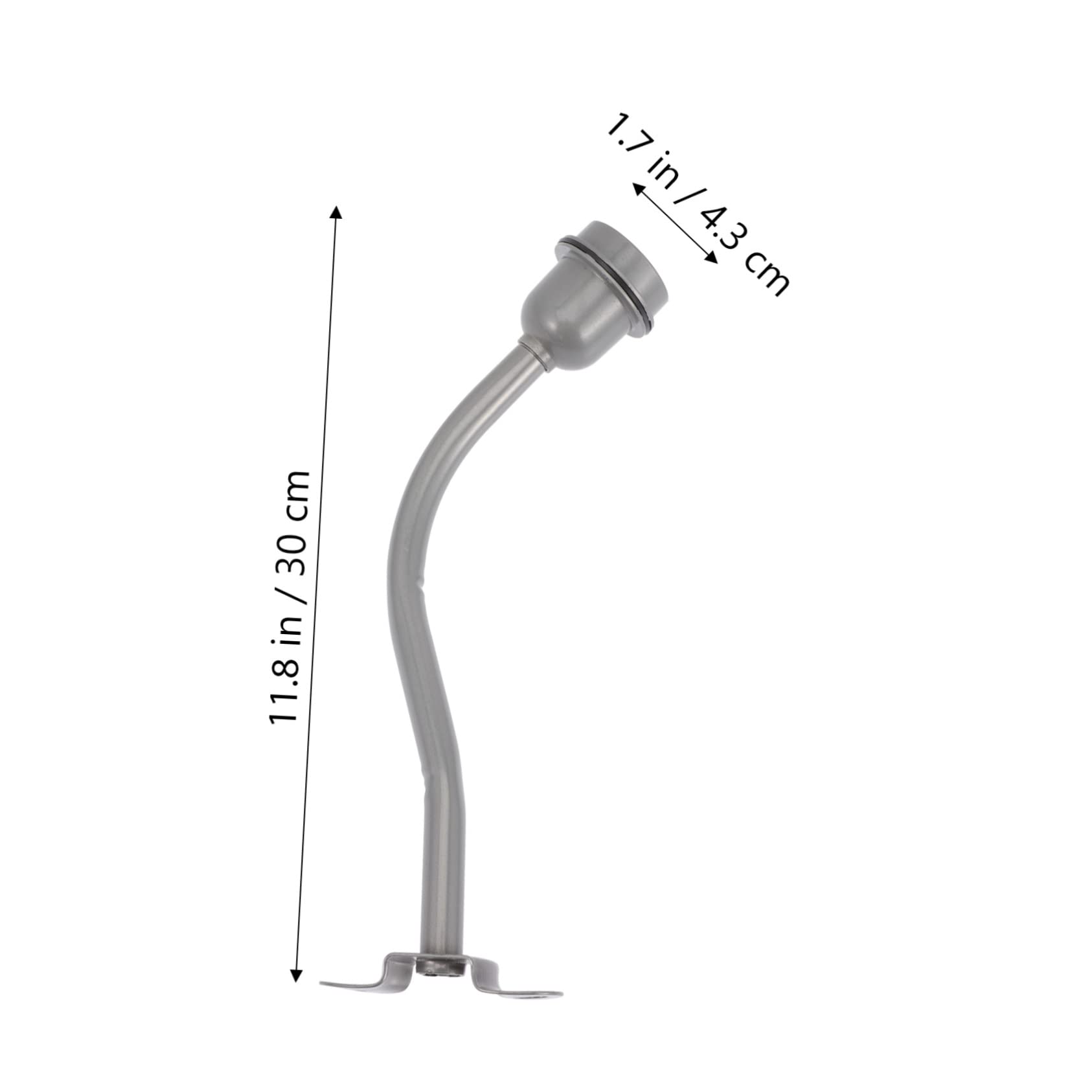 Holibanna Outdoor Waterproof Lamp Pole Curve Light Stand Iron Construction Easy to Hang Lamps