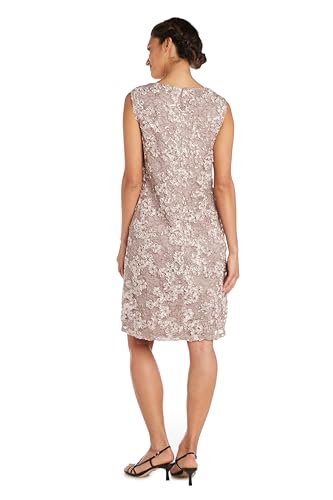 R&M Richards Women's 2 Piece Soutache Lace Knee-Length Dress with Jacket Set4