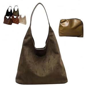 Zyzzephyr Wildleder Slouchy Tote Handtasche Grün