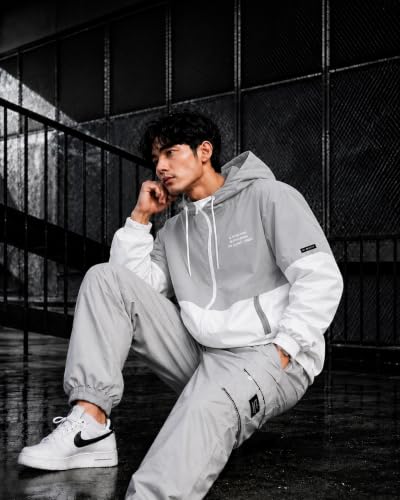 Buy GREY THELA POCKET JACKET WITH HOOD | Colour Block Design, Zip-Up Front at Amazon.in - Image 5