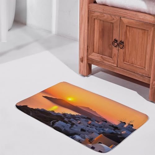 Tapis de salle de bain antidérapant absorbant velours corail douche baignoire - 6