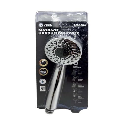 Ducha de mano multifunción Thrifco 6 patrones cromo miniatura 5