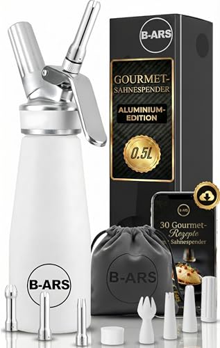B-ARS Küchensiphon aus Aluminium – 500 ml Weiß – Zubehör...