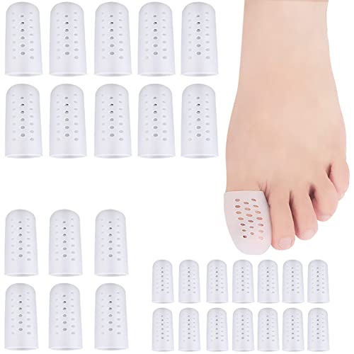 Cappucci Copri Dita in Gel Protezione Alluce Cappucci di Protezione, 30 Pezzi Protezione Dita Piedi, Per Vesciche, Calli, Allevia l'Attrito tra le dita dei Piedi