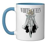 Marvel House of X Emma Frost White Queen Ceramic Mug, Blue/White