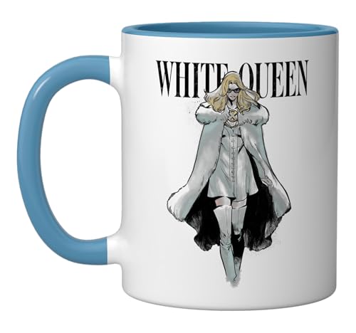 Marvel House of X Emma Frost White Queen Ceramic Mug, Blue/White