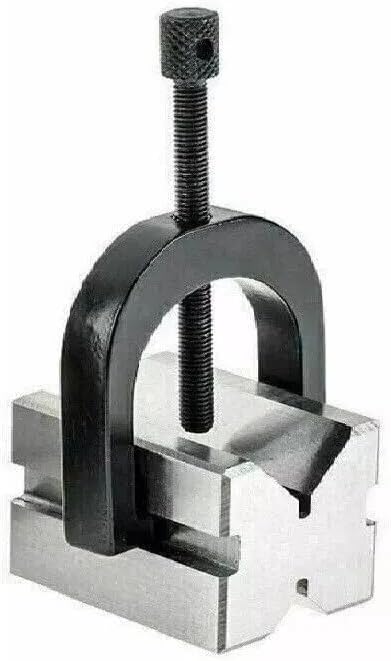 PRECISION V-BLOCK SET 50 x 38 x 38 WITH 2 BLOCKS & 2 CLAMPS