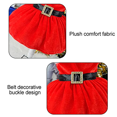 Bdyjy Small Puppy Clothes For Girls Christmas Santa Dog Christmas Outfit Thermal Holiday Puppy Costume Dress Pet Clothes Angel Dog Outfit (Black, S) #TOP2
