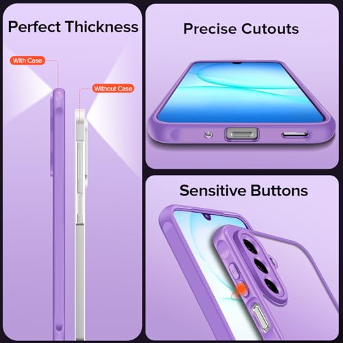 ivoler 3-in-1 Case for Samsung Galaxy A17 4G/5G, Light Purple by ivoler - Used condition - Image 5