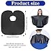 Makeup Cape Hair Dye Cape for Women, PU Waterproof Beauty Salon Short Smock, Professional Shampoo Capes for Hair Dye, Comb-out, Styling, Shampoo
