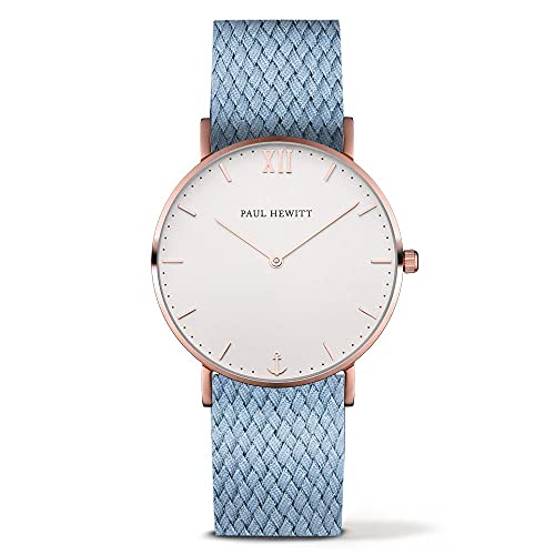 Montre Unisexe PAUL HEWITT PH-SA-R-ST-W-26M cadran blanc 39 mm avec bracelet en acier