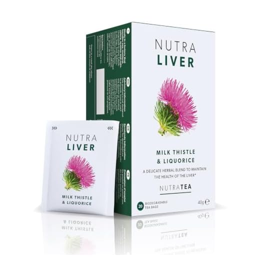 NUTRALIVER - Liver Detox Tea | Liver Cleanse Tea – For Liver Cleansing and Liver Support – Includes Milk Thistle, Turmeric & Fennel - 20 Enveloped Tea Bags - by Nutra Tea - Herbal Tea