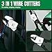 SK 8-Inch Cable Cutter, High Leverage Wire Cutter for Cutting, Stripping and Crimping, Heavy-Duty Cable Cutting Pliers for Aluminum, Copper, Wire, and Communications Cable