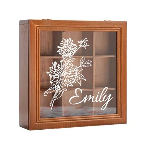 Cooayyaooc Personalized Jewelry Box Custom Birth...