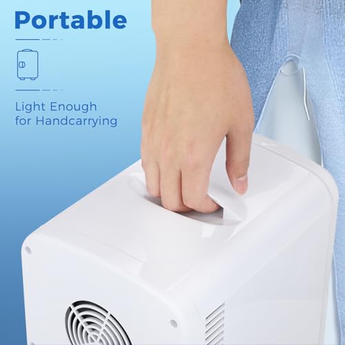 Image of Antarctic Star 4L /6 Can Portable Compact Refrigerator for Bedroom,Car,Office & Dorm,Small Cooler for Food /Drinks /Skin Care,AC /DC,WHITE