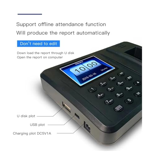 Lecteur d'empreintes digitales et machine de présence biométrique USB avec carte de présence