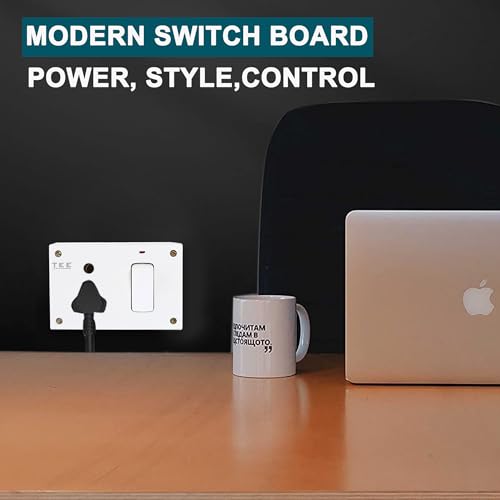 Image of Combined Box 16A with Universal Socket, Master Switch, LED Indicator | 240V Power Utility Box for Home, Office, Appliances | Without Wire, 6 Month Warranty(COMBINED BOX+INDICATOR)