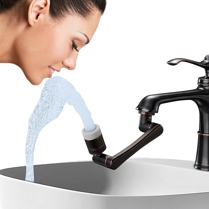 Kruvad Black 1080 Kitchen Faucet Stainless Steel With Two Ways Water Saver Faucet Aerator for Kitchen Sink Faucet Extender for Taps Multi-Functional Extension Faucet [ Black 11x5.5x5 CM ] (B0D3L5VKT4) Amazon Price History, Amazon Price Tracker