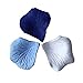 Price comparison product image S-Chanson Artificial silk rose petals confetti 5.5cm 100pcs/pack silk flower arrangements for wedding basket girl 1500pcs (White+Blue)