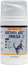 NutriScience Arthriaid Omega Cat Joint Supplement – Glucosamine, Chondroitin, MSM & Omega 3 – Supports Mobility, Relieves Stiffness & Promotes Cartilage Repair – 50ml
