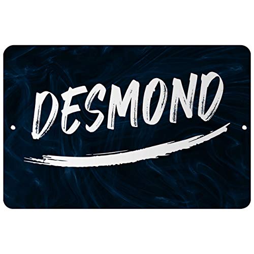 Makoroni - Desmond Male and Boy Name 12x18 inc Aluminum Decorative Wall Street Sign