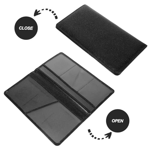 Protector de documentos de coche y porta documentos de seguro con acabado brillante elegante 4