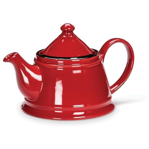 Abbott Collection Red Enamel Look Teapot Cover