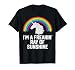 I'm A Freakin Ray of Sunshine Rainbow Unicorn Girls Women T-Shirt Small