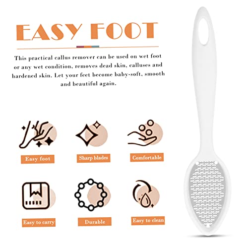 Healvian 2 Unidades moedor de pé com furo para pendurar navalha removedor ferramenta de escova de pe