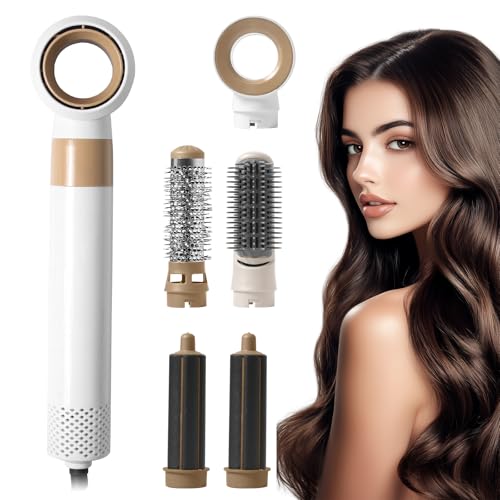 #Commissioniguadagnate<br>Spazzola Asciugacapelli Spazzola Ad Aria Calda Set Asciugacapelli Multifunzione Spazzola Lisciante Spazzola Rotonda Ferro Arricciacapelli Ionico Negativi Senza Crespo Volumizzant
