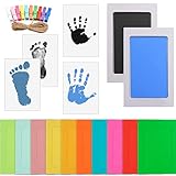 tinta para pintar quarto de bebe 【Regalo único】 Incluso si no eres un niño pequeño, esta almohadilla de tinta de alta calidad es un buen regalo para cualquier baby shower o futuro día de la madre; No solo es adecuado para el primer cumpleaños de los niños, sino también para el bautismo de bebés.