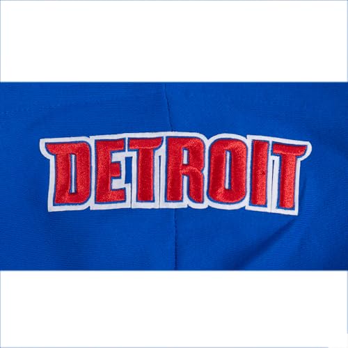 Pro Standard Womens NBA Detroit Pistons Mash Up Cropped Pullover Hoodie Royal Blue/Red Xl by Pro Standard - Used condition - Image 4
