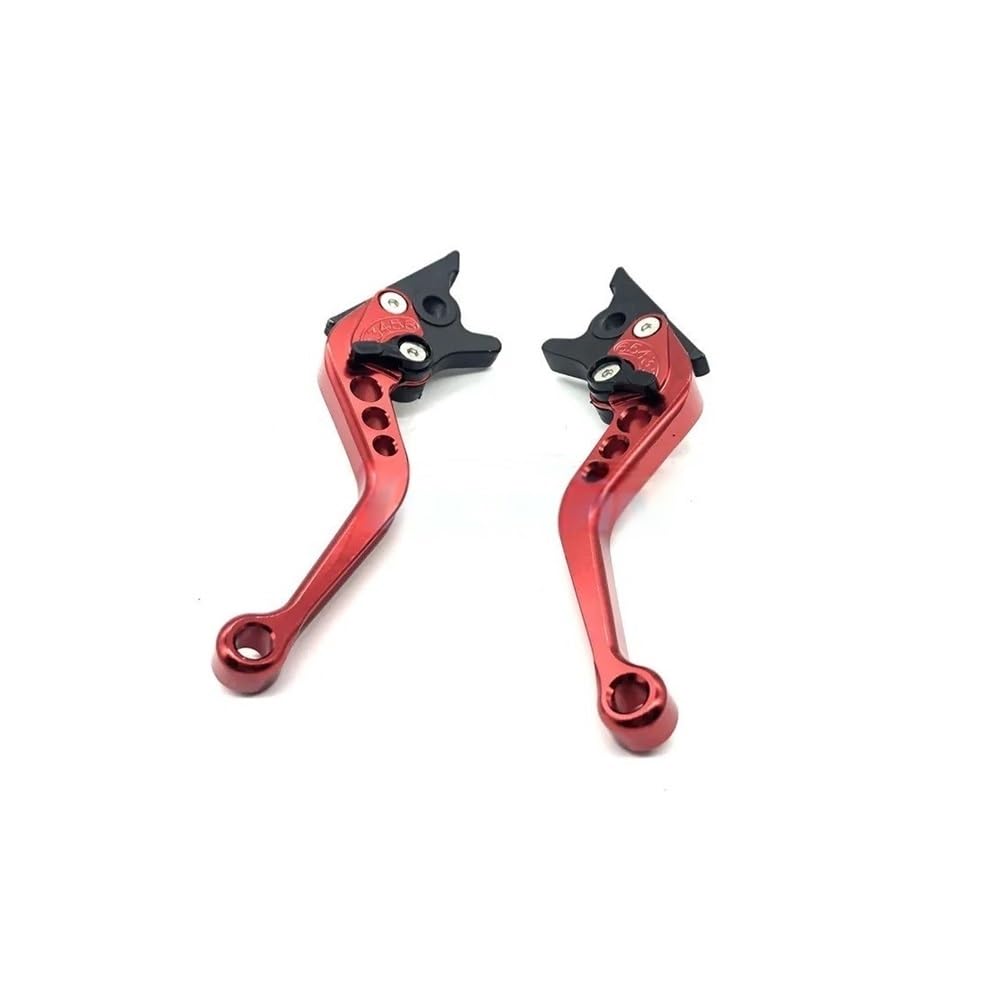 Mlioju Red Motorcycle Clutch Lever 1 Pair Motorcycle Clutch Brake Handle Levers, Universal Brake Lever Handle Double Disc For Gy6 Xmax 400