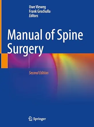 Manual of Spine Surgery 2nd ed. 2023 Edition book cover