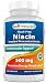 Best Naturals Flush-Free Niacin Inositol Hexanicotinate 500 mg 180 Capsules