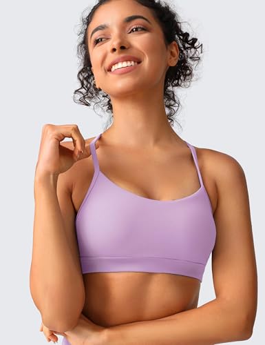 Image of BAYDI Clouduxi Y Back Sports Bra for Women-Padded Racerback Spaghetti Strap Bras Workout Gym Yoga Bra,A-C Cups