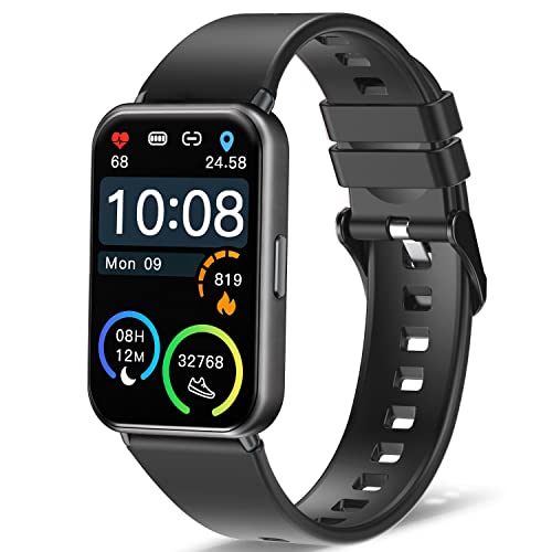 Dosmarter Fitness Tracker With 7/24 Heart Rate Blood Pressure Oxygen Monitor, Step Calories Counter Sleep Tracking Smartwatch With 7-Day Battery Life, Fitness Watch For Women Men, Graphite Black #TOP3