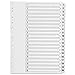 Produktbild Q Connect Index A4 Multi Stanzteile 120 weiß Karton verstärkt Registern, transparent