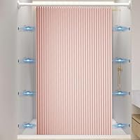 Icegrey Opvouwbaar magnetisch waterdicht douchegordijn met haken, natte en droge scheiding, zwaar belastbare polyester anti-schimmel douchegordijnen voor badkamer 1 paneel, grijs, 299 x 180 cm Icegrey Opvouwbaar magnetisch waterdicht douchegordijn met haken, natte en droge scheiding, zwaar belastbare polyester anti-schimmel douchegordijnen voor badkamer 1 paneel, grijs, 299 x 180 cm