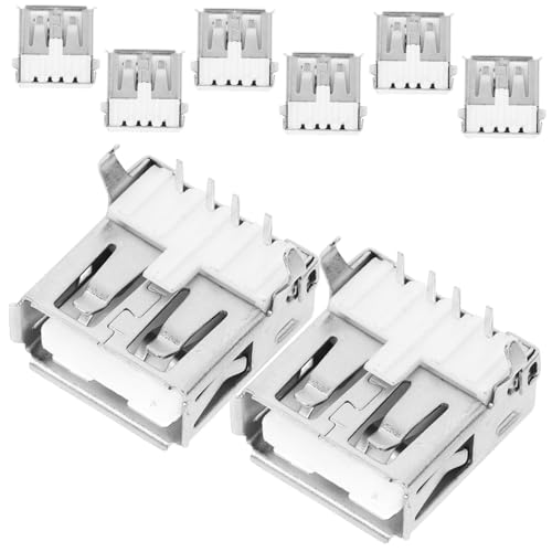 ETHZZLE 100 Piezas De Placa De Enchufe Usb, Conector Hembra, Puerto USB De Repuesto, Puerto USB De Repuesto